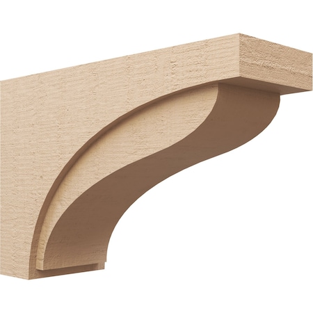 12in. W X 36in. D X 24in. H Series 3 Helena Rough Cedar Woodgrain TimberThane Corbel, Primed Tan